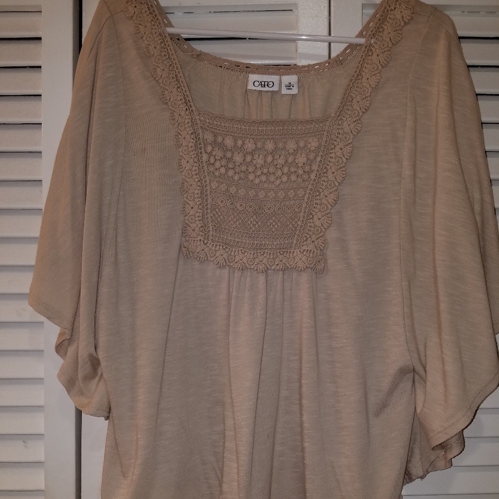 Cream colored blouse